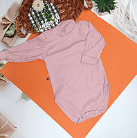 Дитячий стильний бодік довгий рукав рубчик 86 розмір якість супер комфортний до тіла