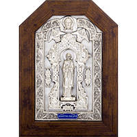 Икона "Святой Андрей" именная из серебра
