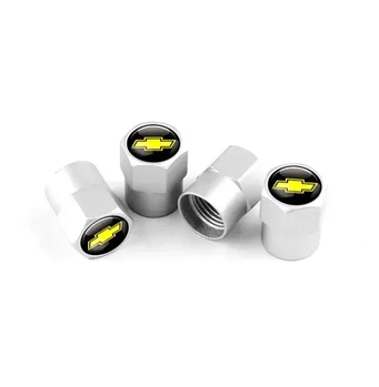 Ковпачки на ніпель хромовані з логотипом Chevrolet