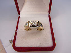 Золота печатка, кільце, персня. Розмір 19,5