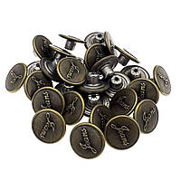 Гудзик джинсовий 17мм Антик (50шт.)