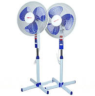 Підлогові вентилятори FS40-5 з регулюванням швидкості, 2 штуки в комплекті, колір Синій