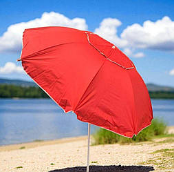 Пляжна парасолька з повітряним клапаном Ø 1,8 м, з нахилом, у чохлі