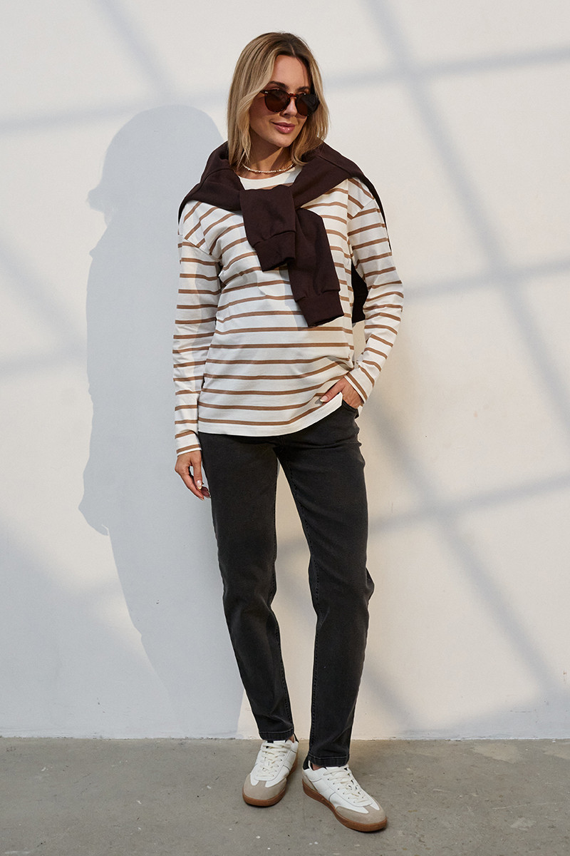 Mom джинси для вагітних Ivonne Essential Fit чорно-сірі, фото 1