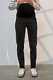 Mom джинси для вагітних Ivonne Essential Fit чорно-сірі, фото 5