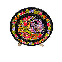 Тарілка 20 см у подарунковій коробці "Жар птиця" з авторським петриківським розписом, фото 4