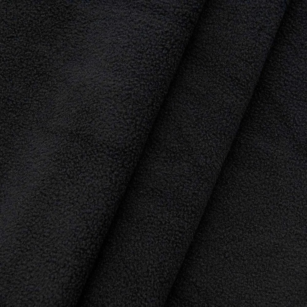 Тканина фліс чорний РОЗПРОДАЖ 260 г/м2