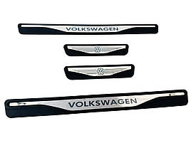 Накладки на пороги VOLKSWAGEN Golf 3 (хром-пласт) TAN24