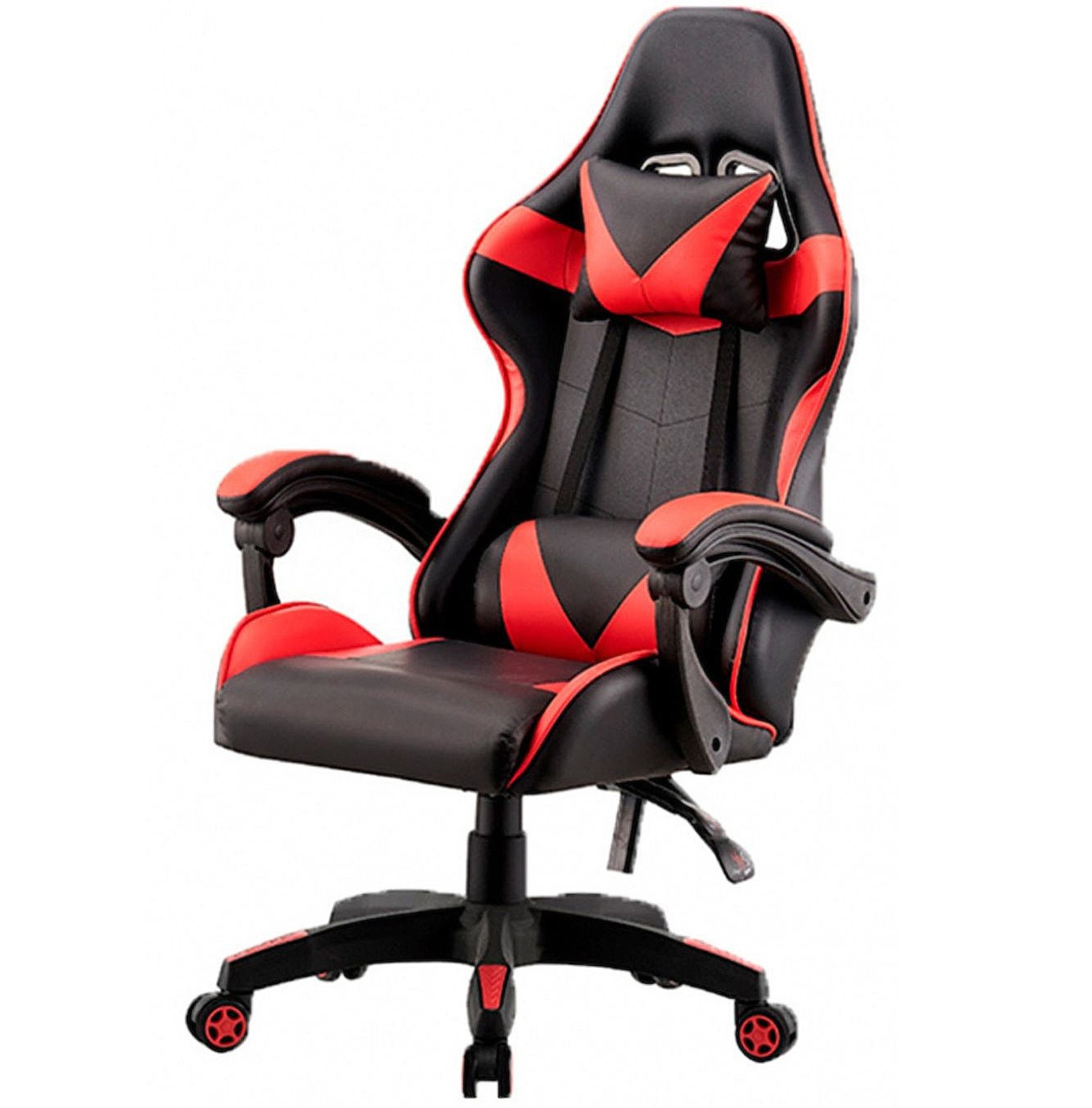 Геймерське крісло ергономічне з подушкою ProGame червоне, фото 1