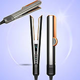 Фен випрямляч для вологого та сухого волосся Утюжок з дисплеєм та регулюванням температури повітря, фото 4
