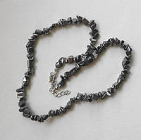 Буси крихітка Гематит 6х4 мм 48 см самородки