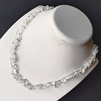 Намисто гірський кришталь 6х4 мм 45 см самородки