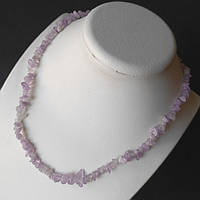 Буси аметист світлий 6х4 мм 45 см самородки