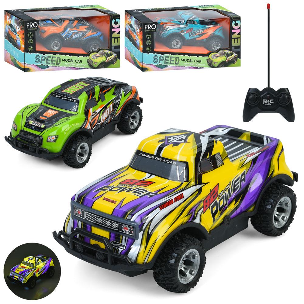 Машинка на радіокеруванні (19 см, корпус не б'ється, світло, гумові колеса, 2 кольори) FC-801-03, фото 1