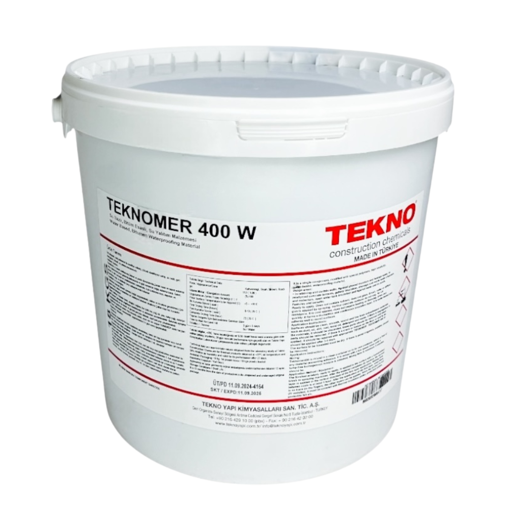 Мастика бітумно-полімерна високоеластична Teknomer 400 W 18 кг., фото 1