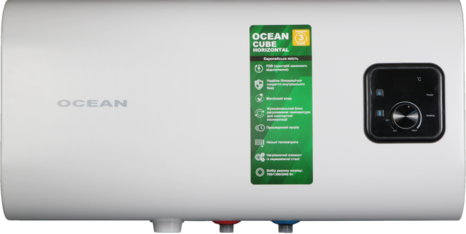 Бойлер OCEAN CUBE-Horizontal RZF80D-4 ET+WT 80 л, фото 1