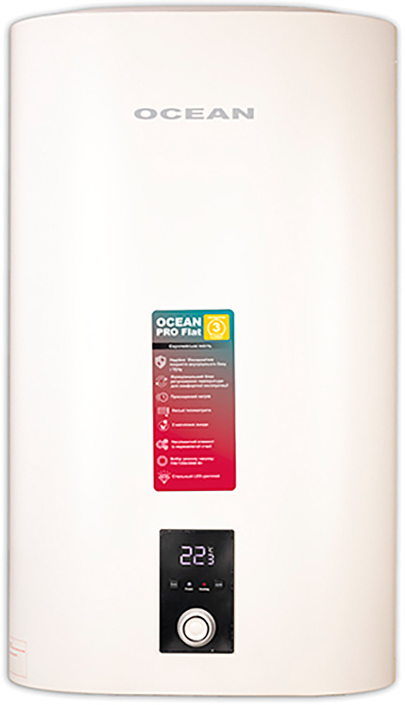 Бойлер OCEAN FLAT RZB80M, ET+WT (80 л Digital), фото 1