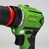 Безщітковий шуруповерт Procraft PA18LiN DFR (20В, 2Ач, 50Нм, 1 АКБ) Акумуляторний шуруповерт Прокрафт, фото 6