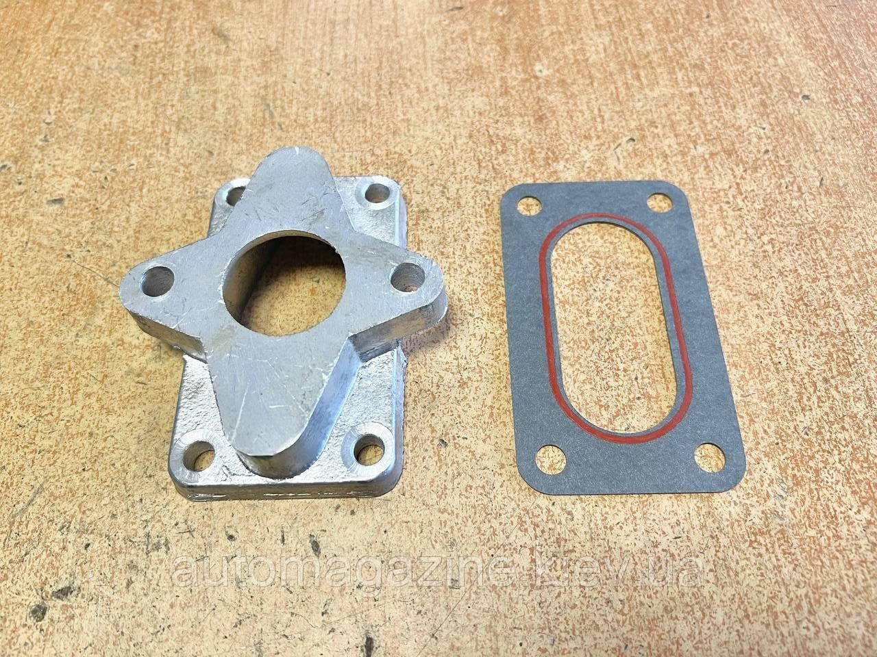Перехідник карбюратора з 1 камерного на 2-х камерний УАЗ (з прокладкою), фото 1