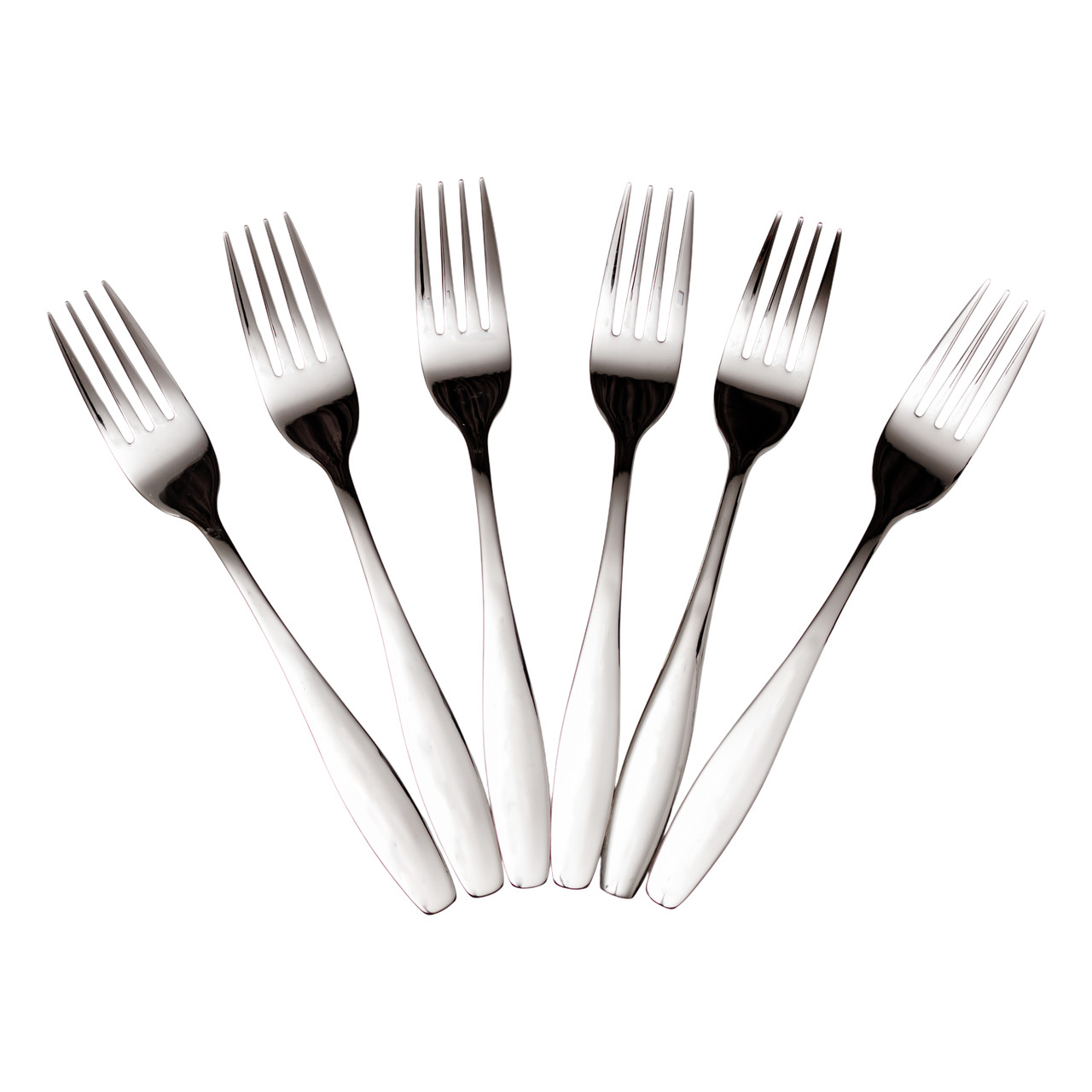 Набір столових виделок 6 штук виделки кухонні з нержавіючої сталі 20 (см) Срібло Lugi, фото 1