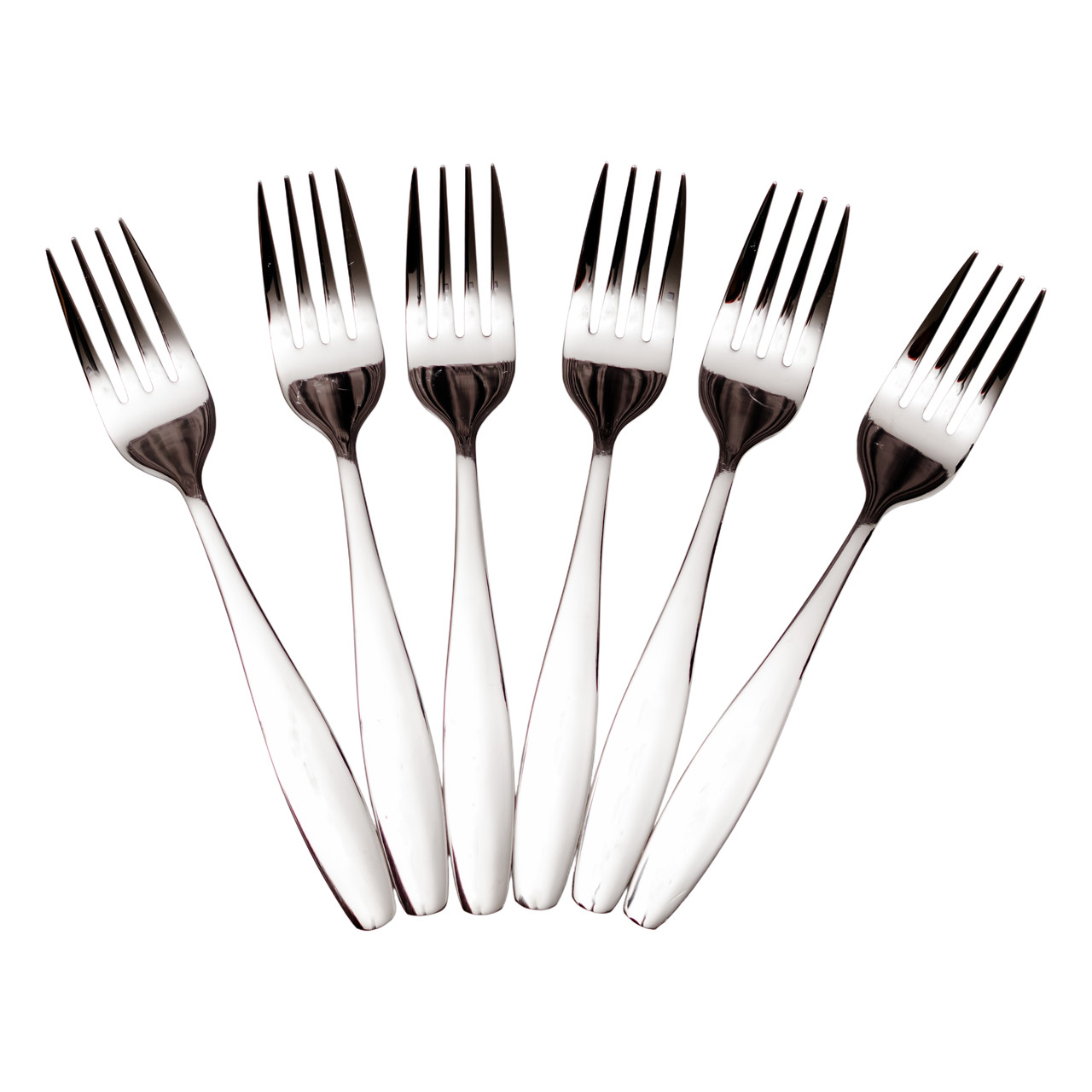 Набір десертних виделок 6 предметів виделки для десерту 14 (см) Срібло Lugi, фото 1