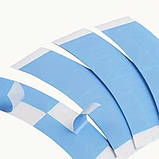 Скотч стрічка двостороння для фіксації перуки і накладних пасм дугою невидима набір 100 шт, фото 2