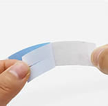 Скотч стрічка двостороння для фіксації перуки і накладних пасм дугою невидима набір 100 шт, фото 8