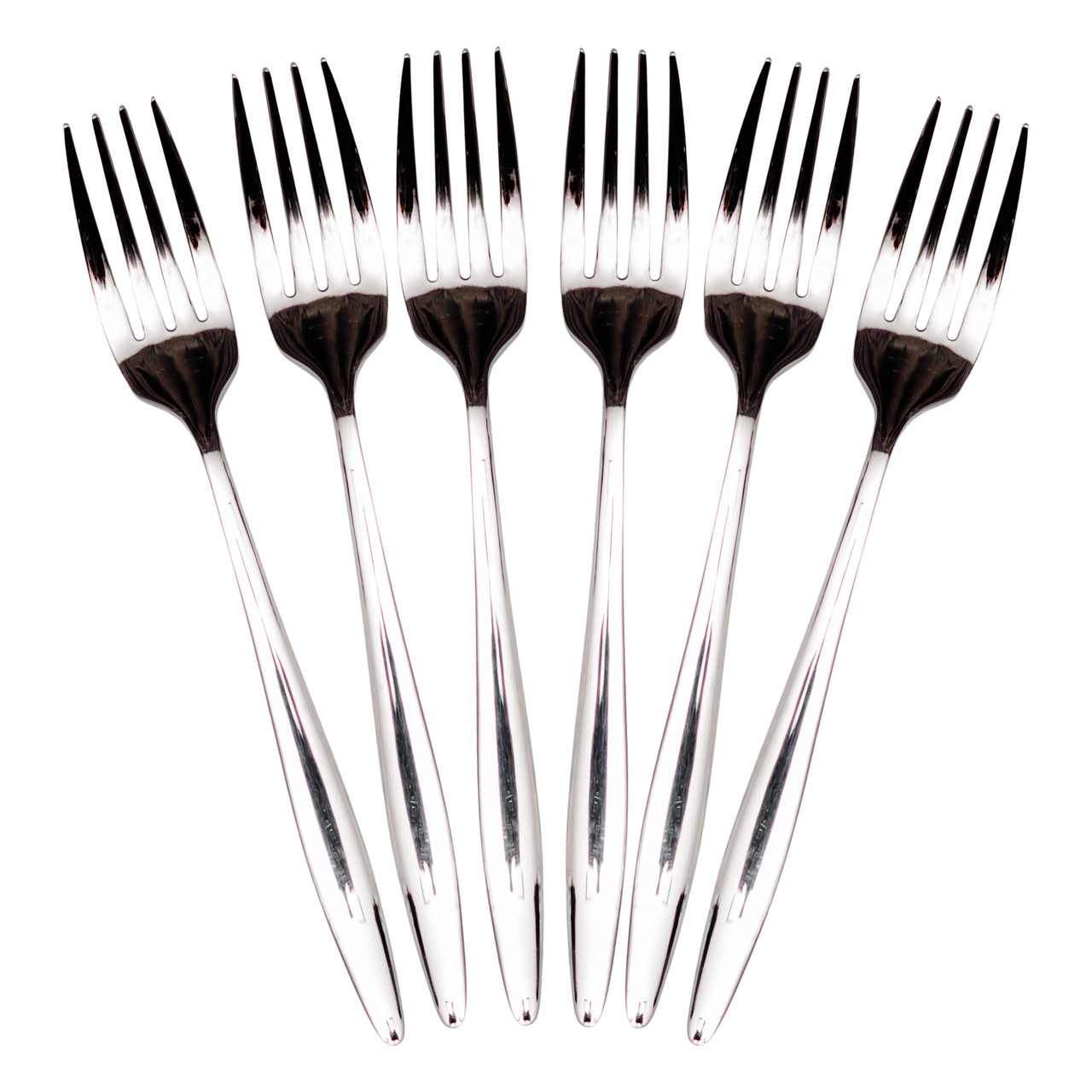 Набір десертних виделок 6 предметів виделки для десерту 14 (см) Срібло Lugi, фото 1