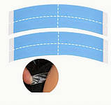 Скотч стрічка двостороння для фіксації перуки і накладних пасм дугою невидима набір 100 шт, фото 5