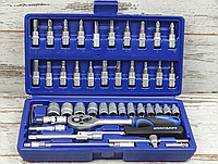 Набір інструментів для дому у валізі Набір інструментів із тріскачкою Набір інструментів для автомобіля 46 шт.