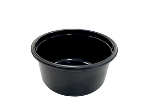 010051 Круглий круглий 350 мл чорний 115мм РР 50/500
