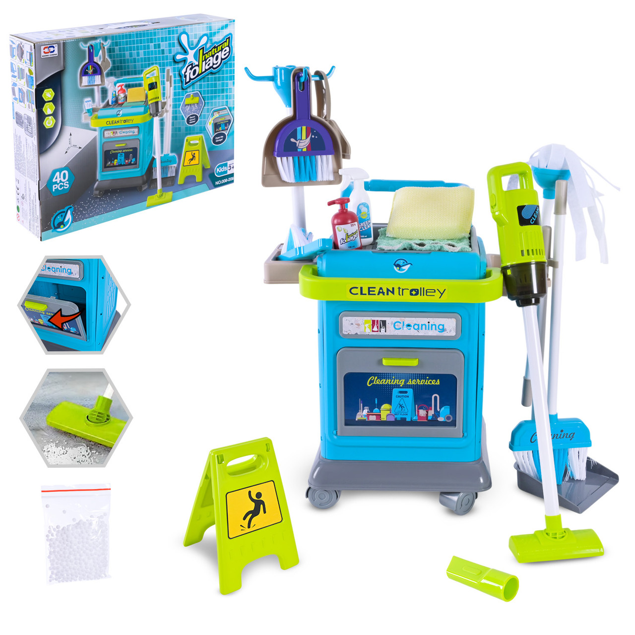 Прибиральника бабір 008-206 батар. світло, звук, пилосос, аксес, фото 1