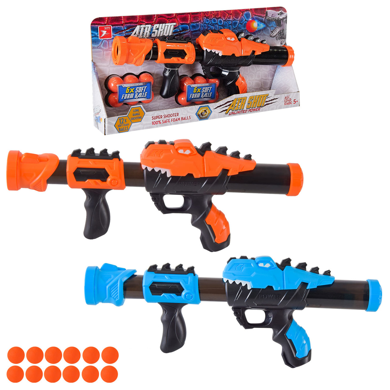 Зброя помпова KY02-2 2 кольори, поролонові кульки,, фото 1