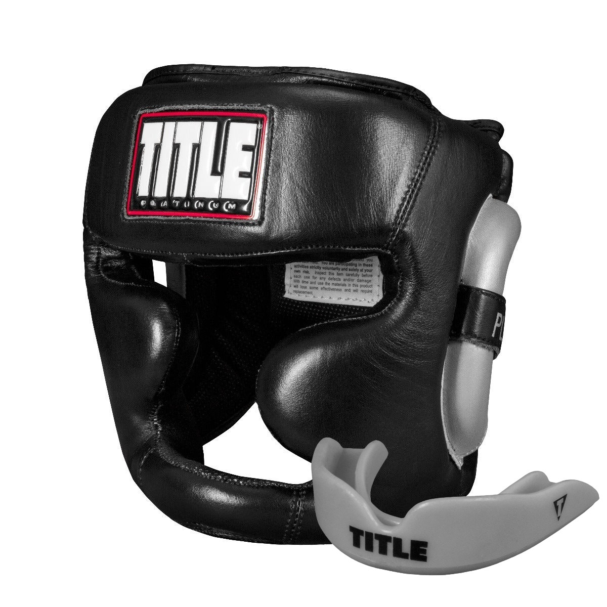 Боксерський шолом TITLE Platinum Premier Full 2.0 Black M (капа в комплекті), фото 1