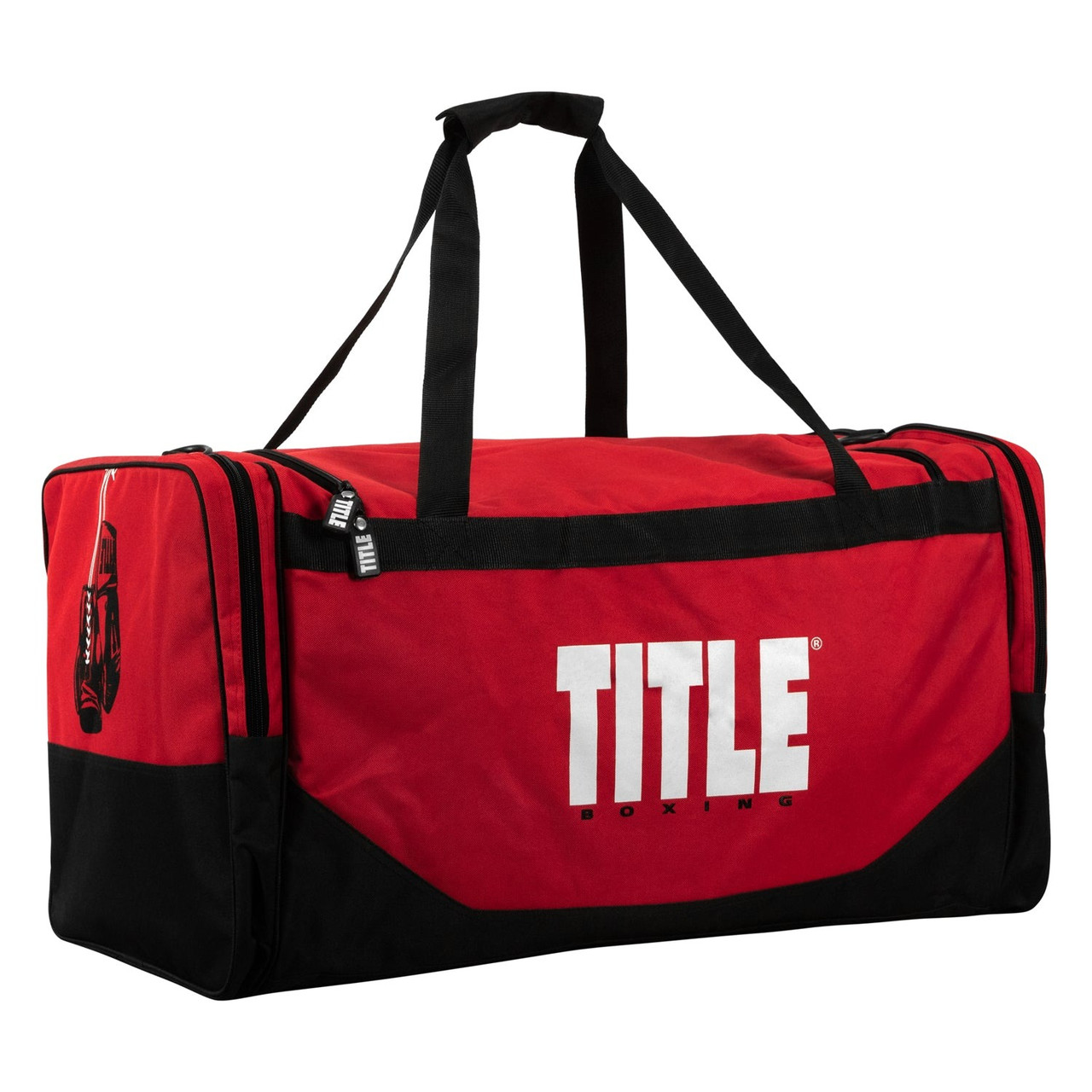Спортивна сумка TITLE Boxing Deluxe Gear Bag Red (70л.), фото 1