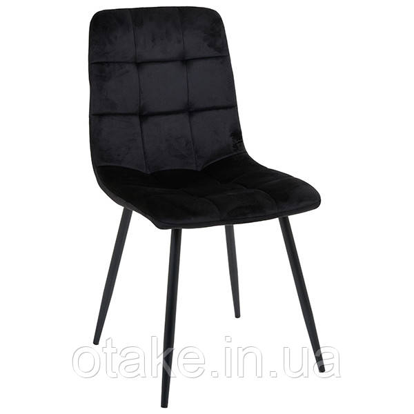 Стілець Cherry-C чорний/вельвет чорний, фото 1