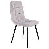 Стілець Cherry-C чорний/вельвет світло-сірий, фото 3