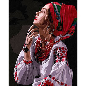 Набір для розпису по номерам 40*50см Квіти-зорі KHO4962