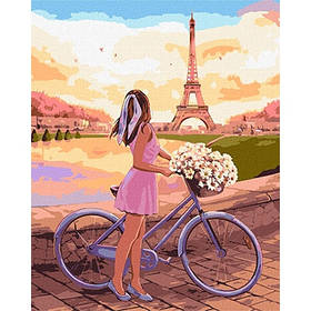 Набір для розпису по номерам 40*50см Романтика в Парижі KHO2607