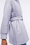 Подовжена жіноча куртка-сорочка з поясом Baon B0324011-600 фіолетова M, фото 3
