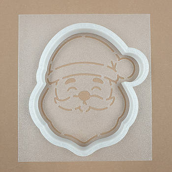 Набір вирубування з трафаретом Голова Санти 10.7 см