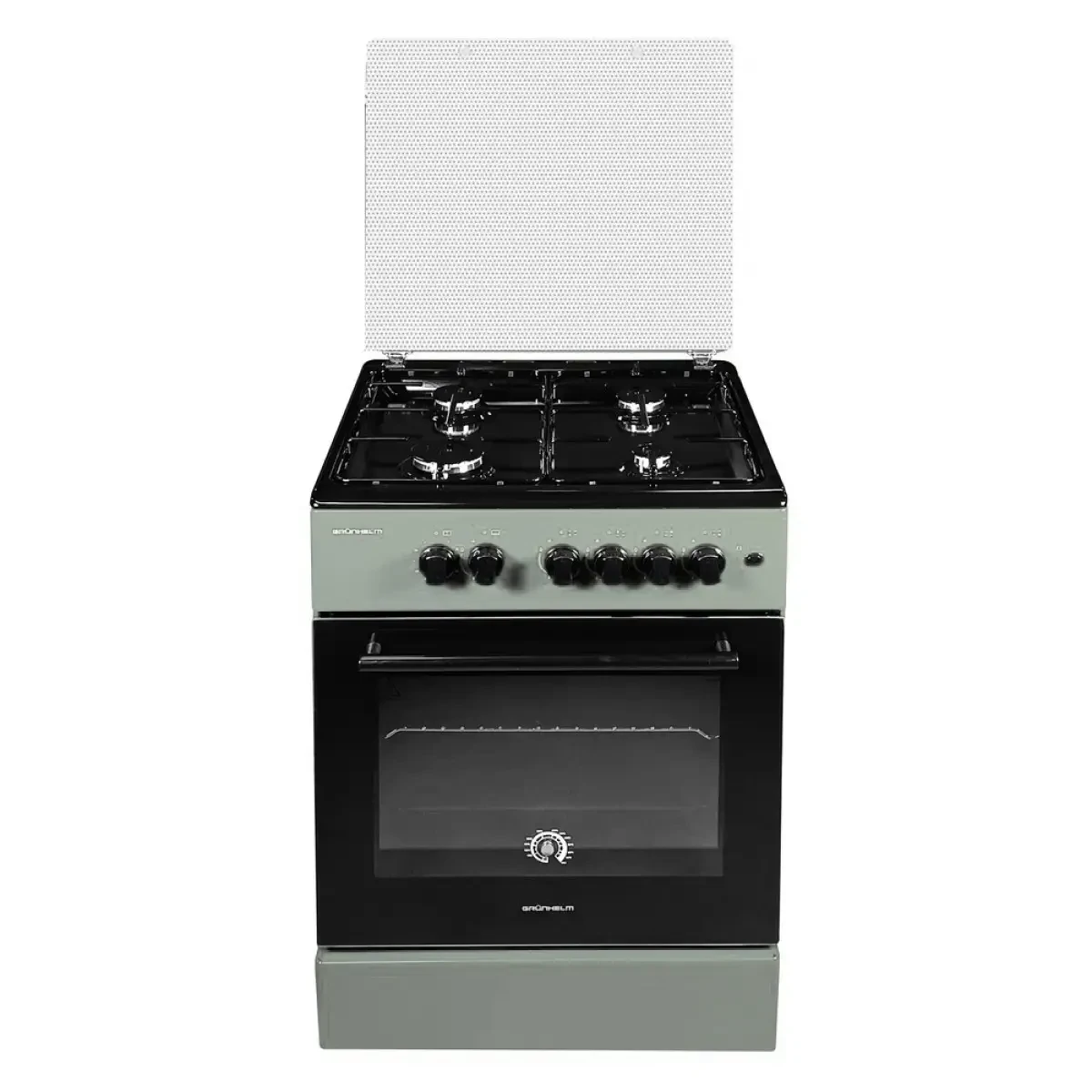 Плита газова Grunhelm G4FG66124GB Сіро-чорна - фото 1 - id-p2695876717
