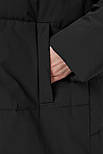 Зимова жіноча куртка oversize Baon B0423504-200 чорна M, фото 4