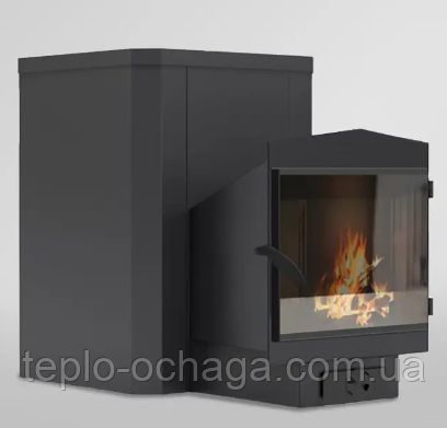 БАННА ПІЧКА КЛАСІК 30 М3 СКЛОМ 400*400, фото 2