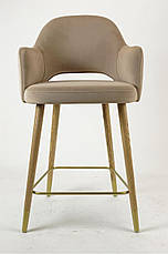 Барний стілець MONACO на дерев'яних ніжках, фото 4