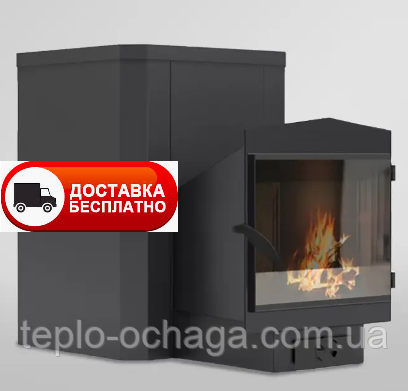 БАННА ПІЧКА КЛАСІК 30 М3 СКЛОМ 400*400, фото 1