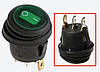 Кнопка з вологозахистом і підсвіткою AC KCD1 250В 6А, зелена, фото 2