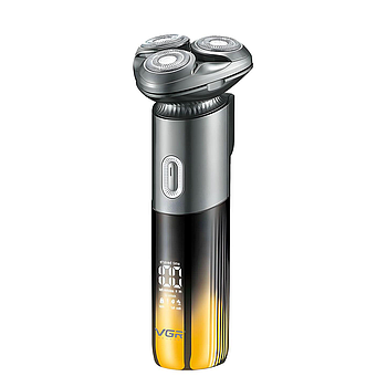 Електробритва VGR V‑392 — з тримером, вологозахистом IPX, LED-дисплеєм і вбудованим акумулятором