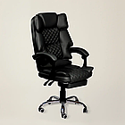 Крісло керівника з підставкою для ніг VIRGO X9 LUXURY Чорний, фото 2