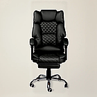 Крісло керівника з підставкою для ніг VIRGO X9 LUXURY Чорний, фото 3